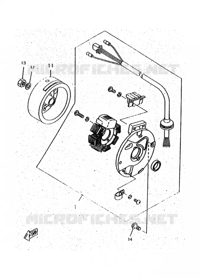 IGNITION Yamaha SCOOTER 50 1996 ROCKET  CW50RSP