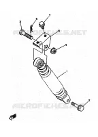 REAR SHOCK ABSORBER for Yamaha YA 1996