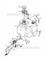 FUEL TANK for Yamaha YA 1996