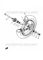 FRONT WHEEL for Yamaha YA 1996