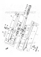 FRONT FORK for Yamaha YA 1996