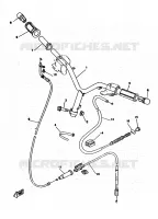 HANDLEBAR & CABLES for Yamaha YA 1996