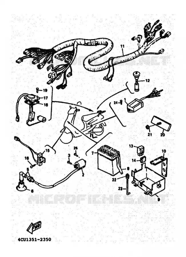 ELECTRICAL 2 Yamaha SCOOTER 50 1995 ZEST  YE50