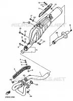 EXHAUST for Yamaha XTE 1993