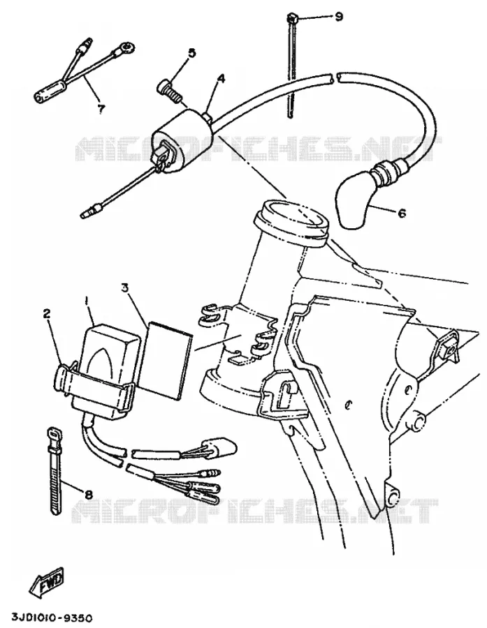 ELECTRICAL 1 Yamaha MOTO 250 1989 YZ  YZ250WR WIDE RATIO YZ250