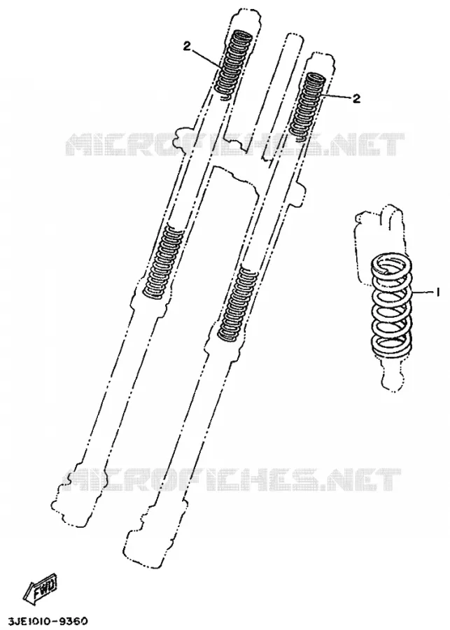 OPTIONAL PARTS Yamaha MOTO 250 1989 YZ  YZ250WR WIDE RATIO YZ250