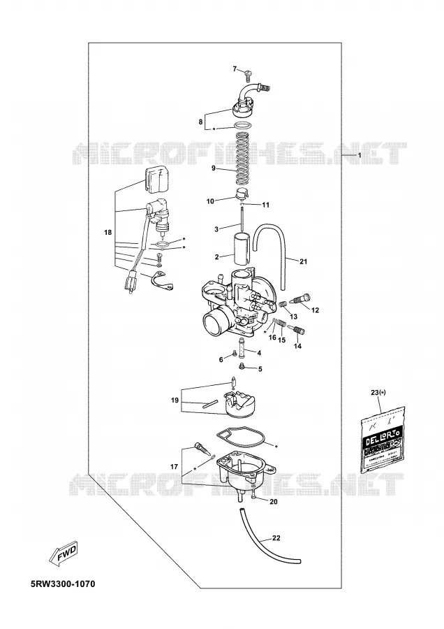 CARBURETOR Yamaha SCOOTER 50 2003 JOG  CS50Z JOG RR
