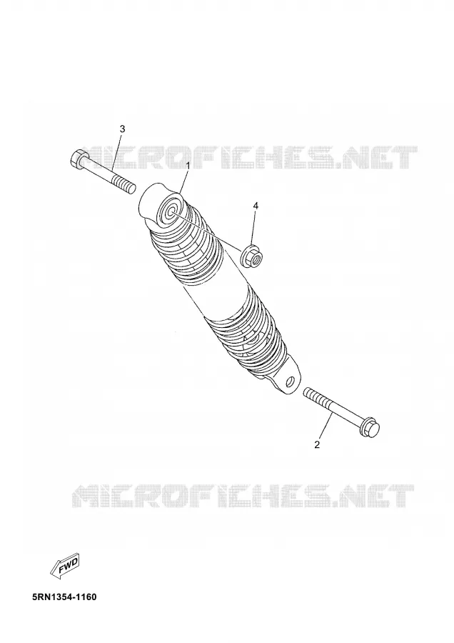 REAR SHOCK ABSORBER Yamaha SCOOTER 50 2003 JOG  CS50Z JOG RR