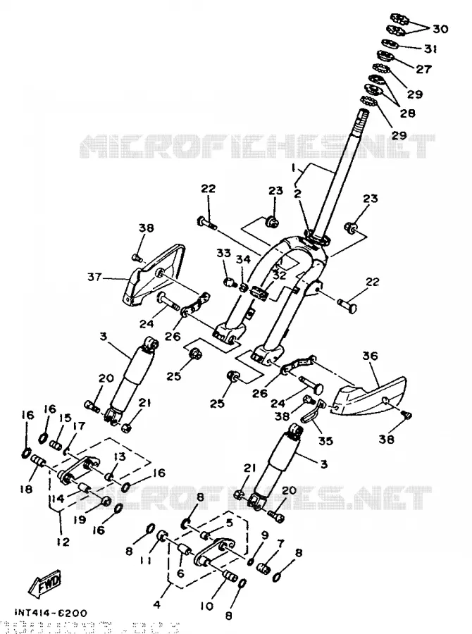 FRONT FORK Yamaha SCOOTER 50 1990 CT  CT50S