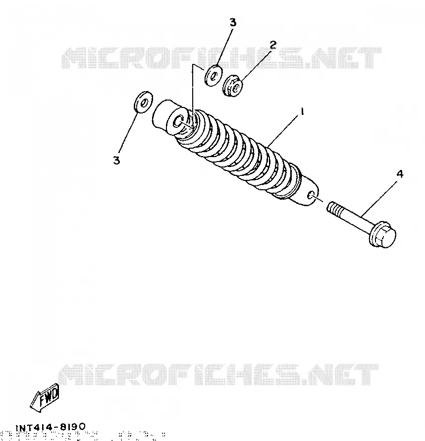 REAR SHOCK ABSORBER Yamaha SCOOTER 50 1990 CT  CT50S