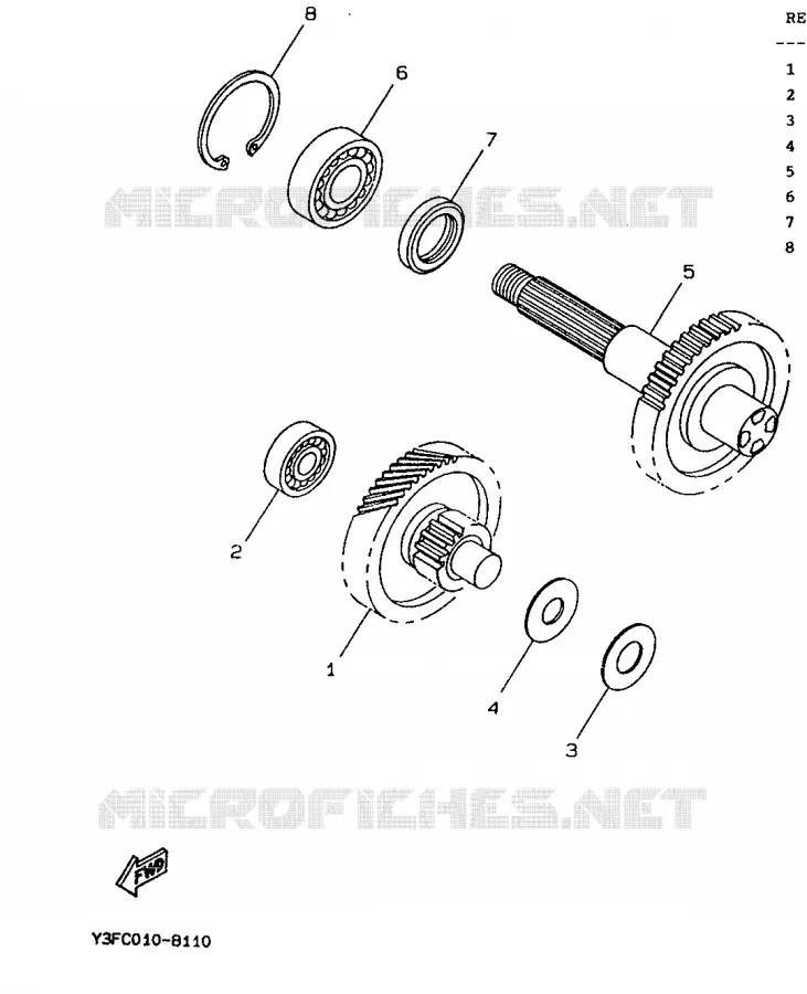 TRANSMISSION Yamaha SCOOTER 50 1990 BOOSTER  CW50