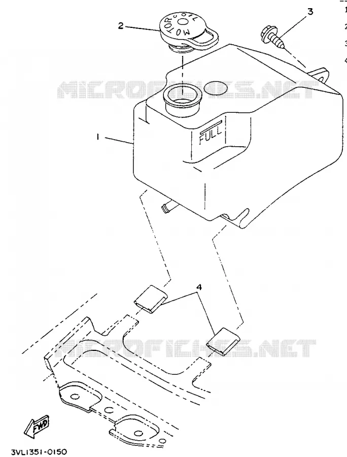 FUEL TANK Yamaha SCOOTER 50 1992 BOOSTER  CW50