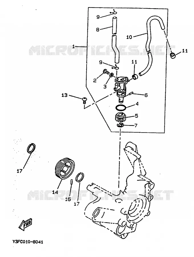 OIL PUMP Yamaha SCOOTER 50 1992 BOOSTER  CW50