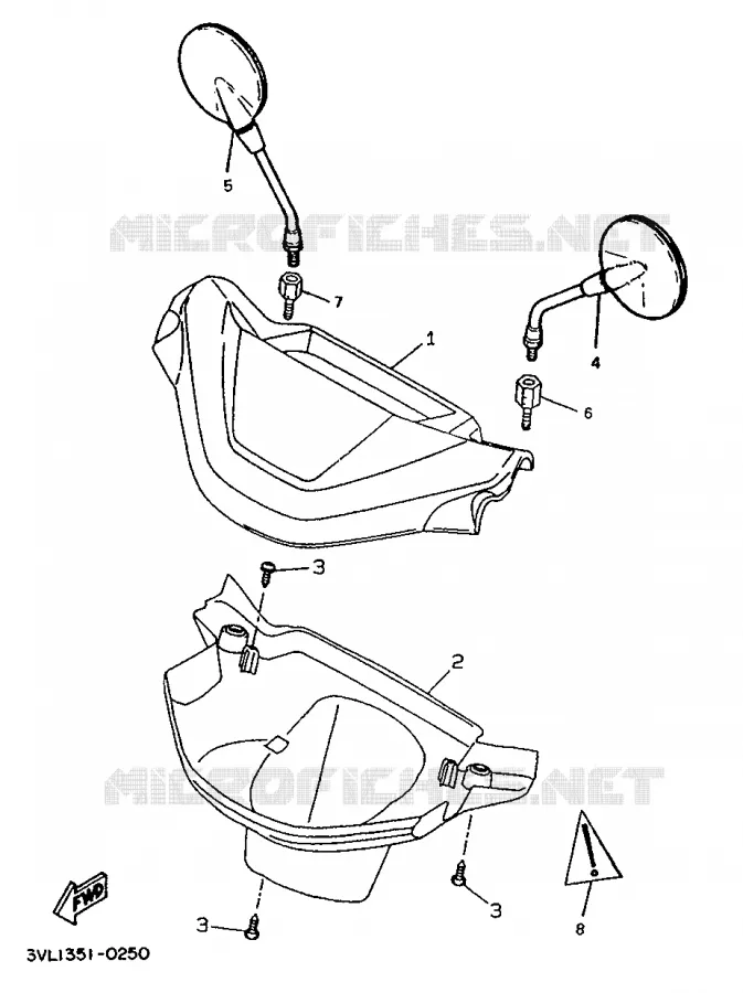 COVER 1 Yamaha SCOOTER 50 1994 BOOSTER  CW50