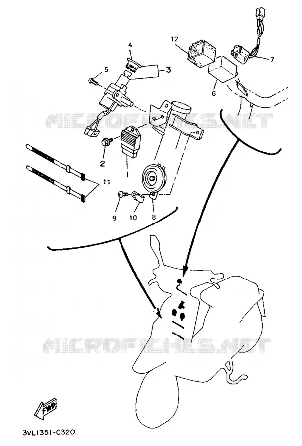 ELECTRICAL 1 Yamaha SCOOTER 50 1994 BOOSTER  CW50