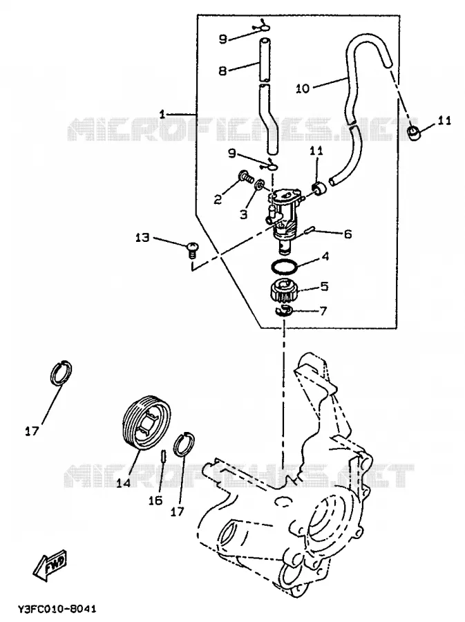 OIL PUMP Yamaha SCOOTER 50 1994 BOOSTER  CW50