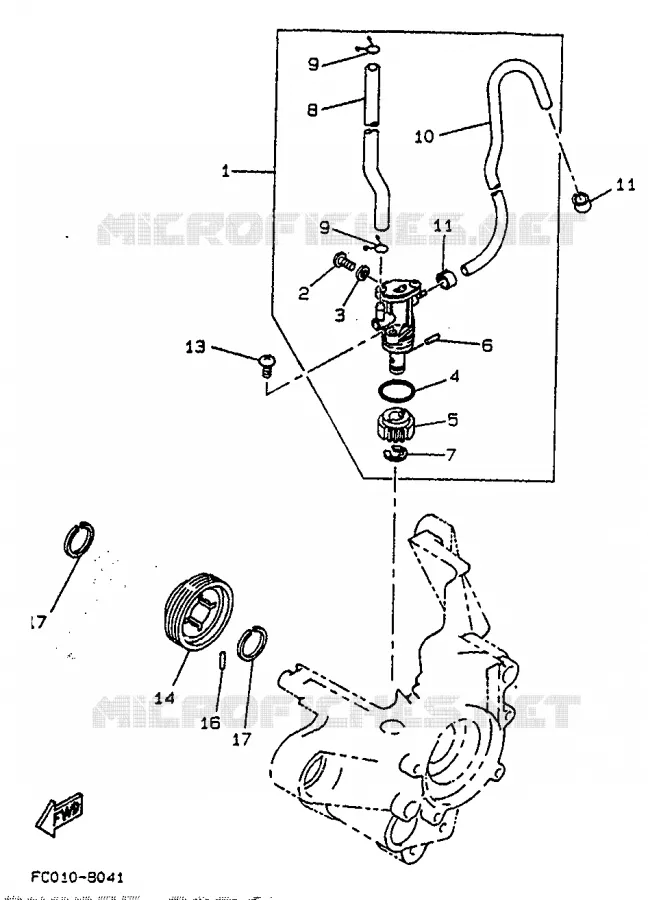 OIL PUMP Yamaha SCOOTER 50 1994 BOOSTER  CW50