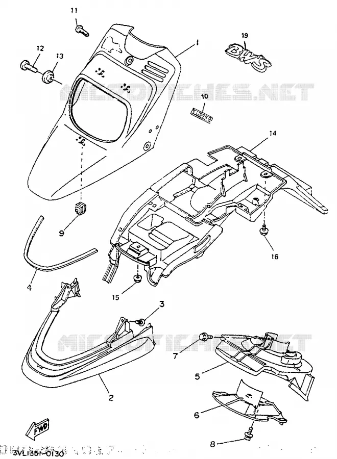 FENDER Yamaha SCOOTER 50 1994 BOOSTER  CW50