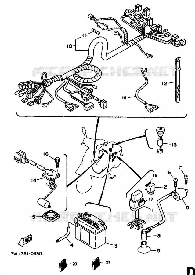 ELECTRICAL 2 Yamaha SCOOTER 50 1995 BOOSTER  CW50