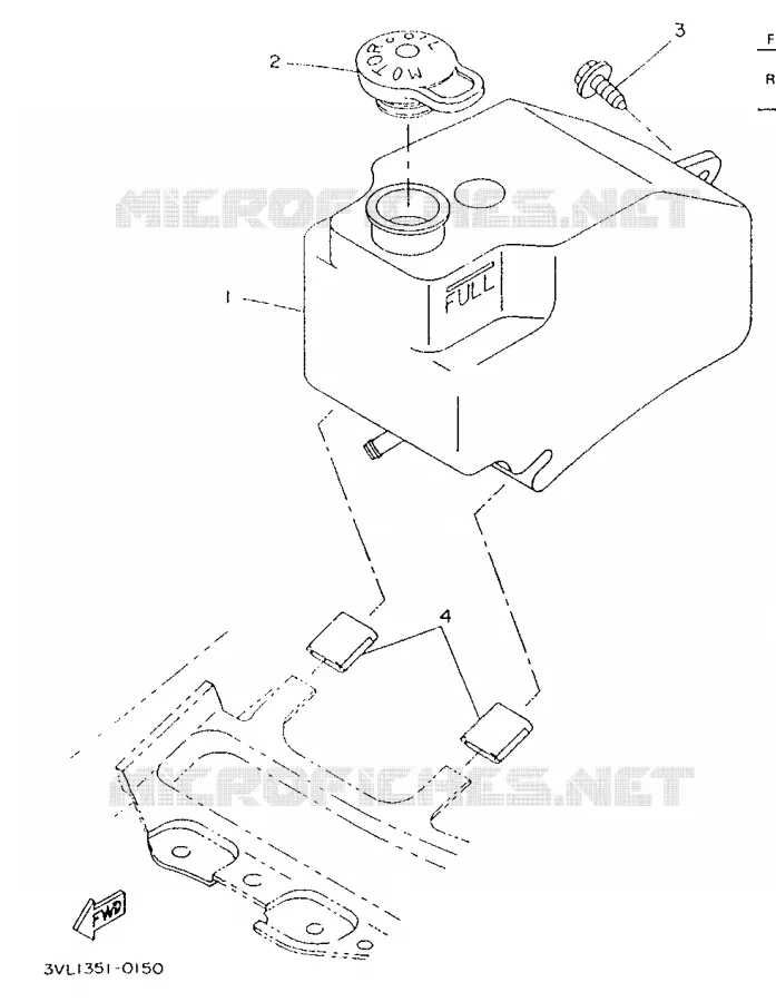 FUEL TANK Yamaha SCOOTER 50 1996 BOOSTER  CW50