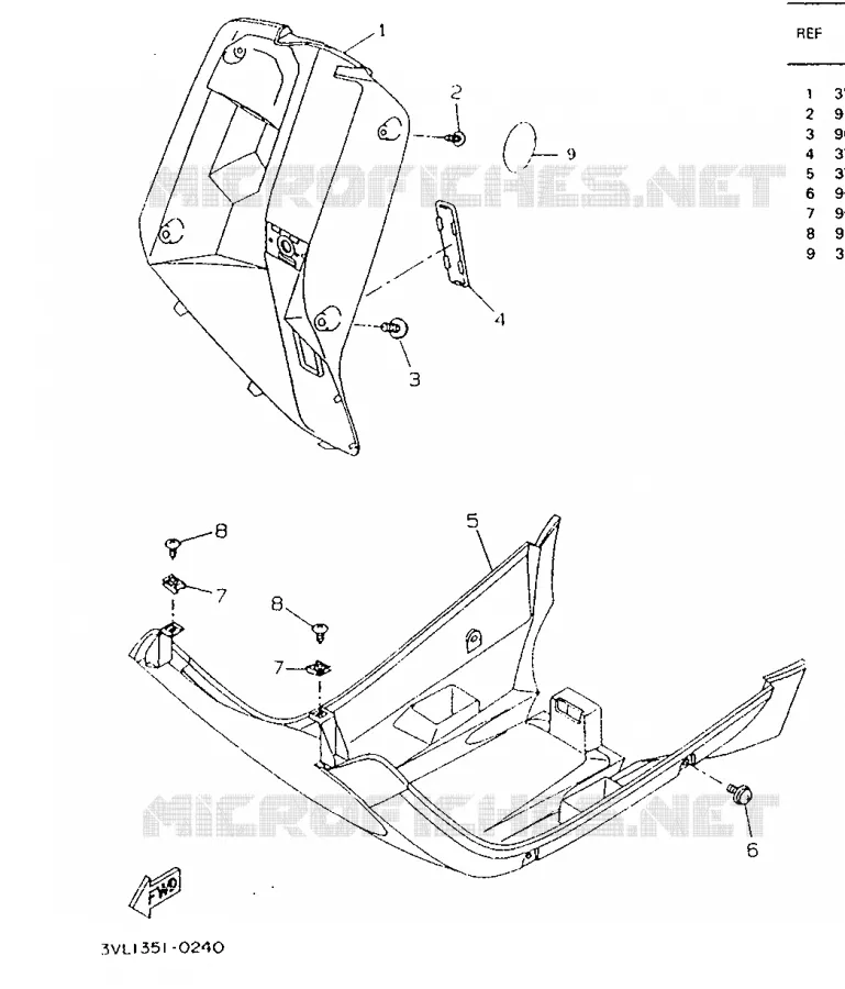 LEG SHIELD Yamaha SCOOTER 50 1996 BOOSTER  CW50