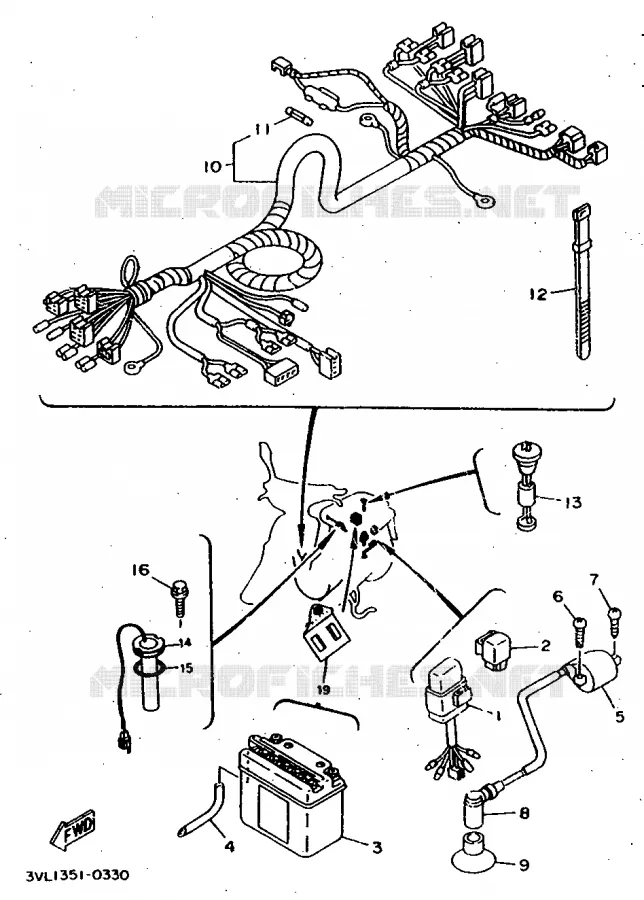 ELECTRICAL 2 Yamaha SCOOTER 50 1997 BOOSTER  CW50