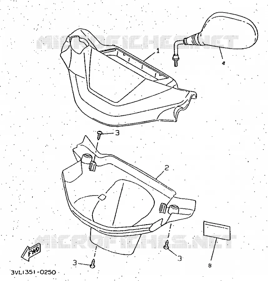 COVER 1 Yamaha SCOOTER 50 1997 BOOSTER  CW50