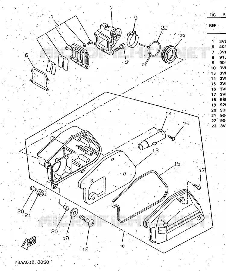 INTAKE Yamaha SCOOTER 50 1997 BOOSTER  CW50