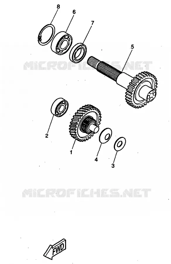 TRANSMISSION Yamaha SCOOTER 50 1999 BW'S  CW50