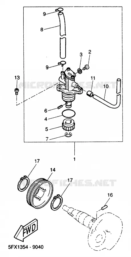 OIL PUMP Yamaha SCOOTER 50 2000 BW'S  CW50
