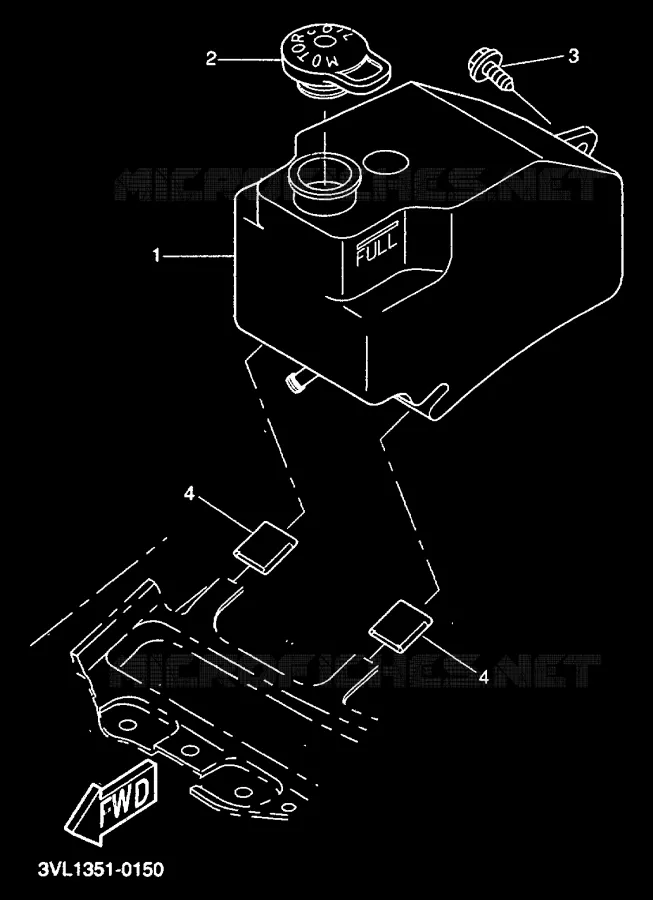 FUEL TANK Yamaha SCOOTER 50 2000 BW'S  CW50