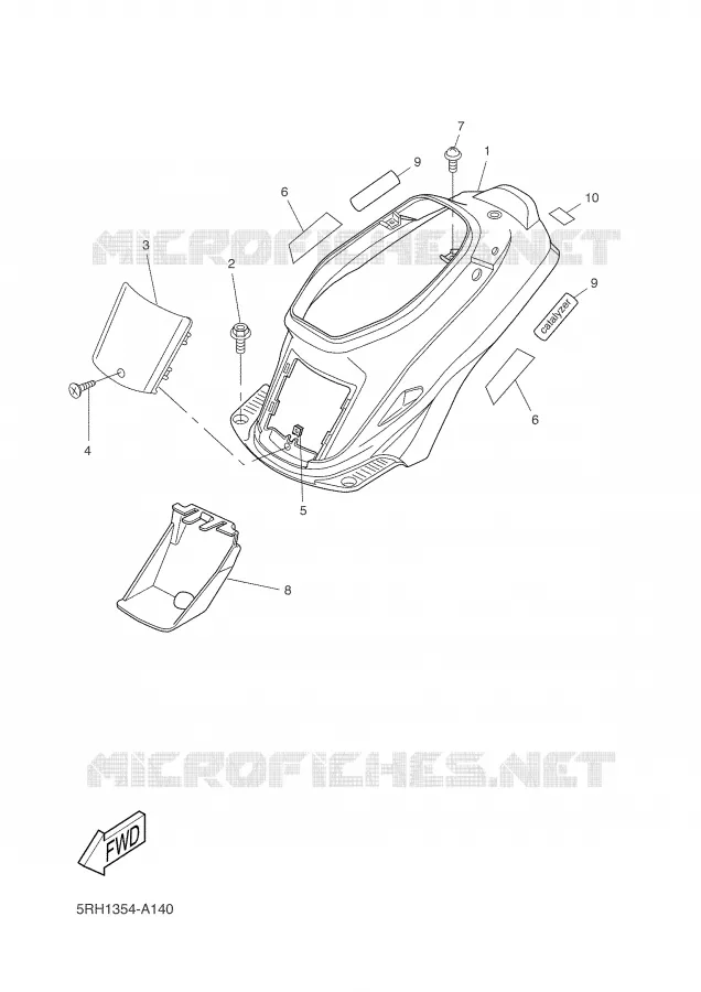 SIDE COVER Yamaha SCOOTER 50 2001 BOOSTER  CW50