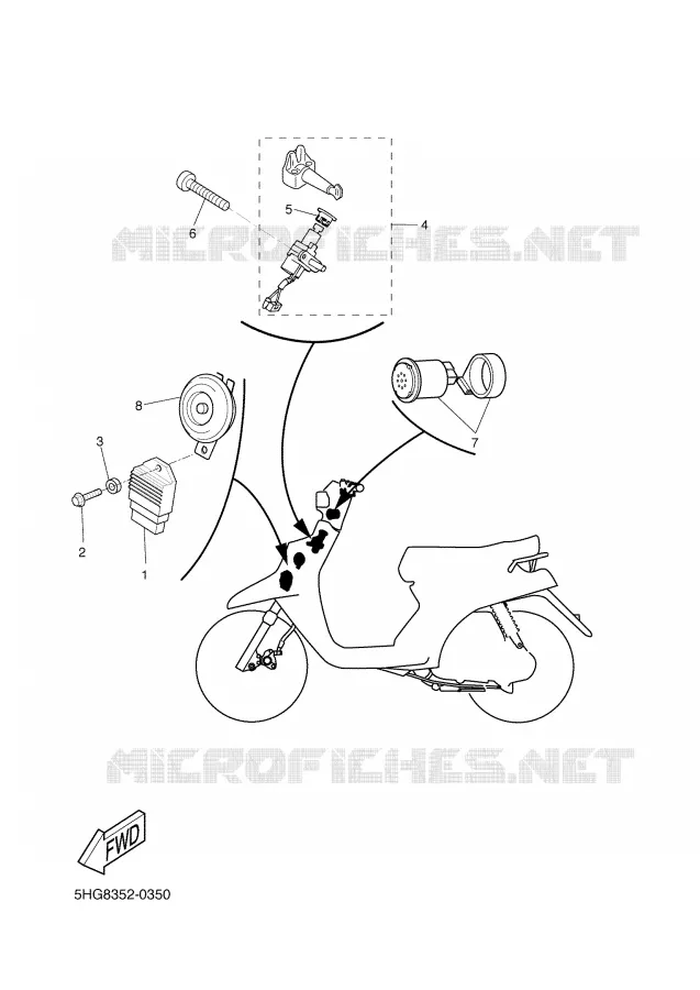 ELECTRICAL 1 Yamaha SCOOTER 50 2001 BOOSTER  CW50