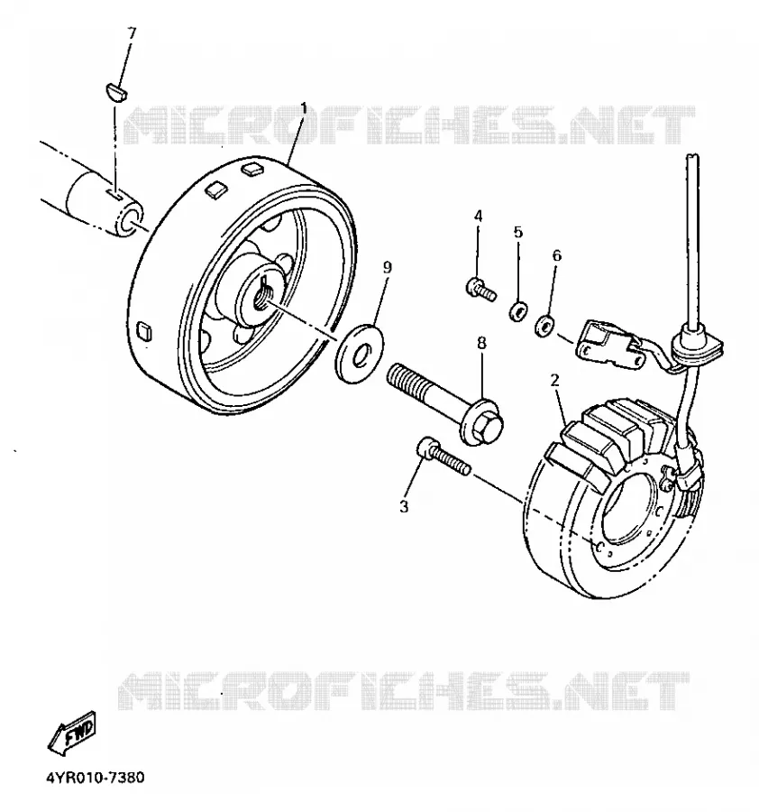 IGNITION Yamaha MOTO 600 1998 FAZER  FZS600