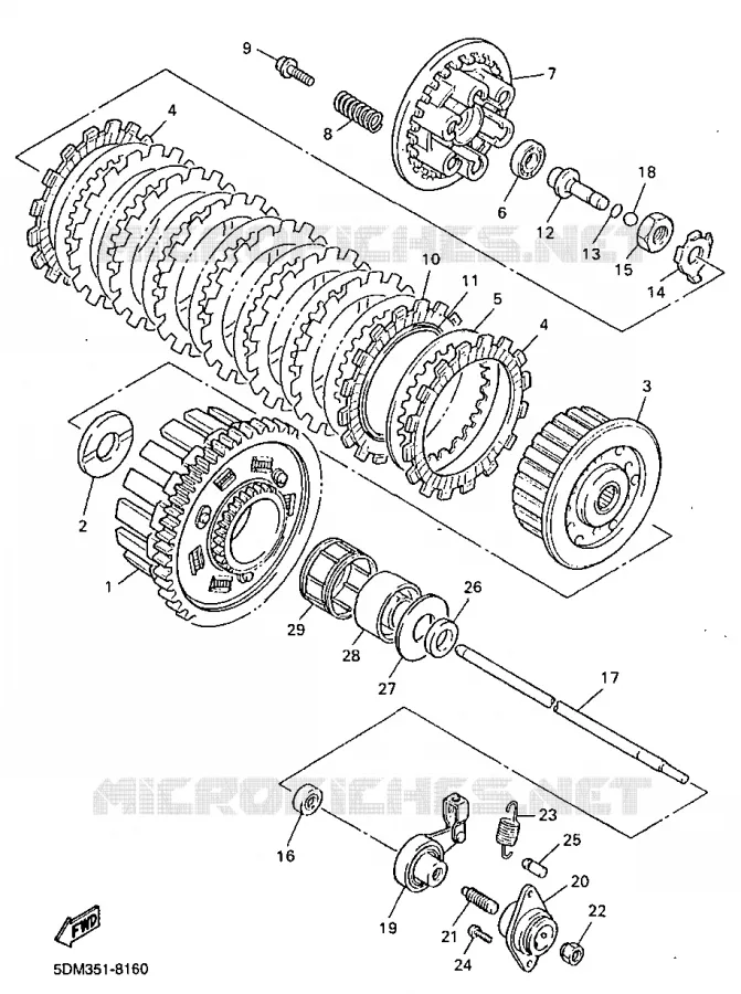 STARTER CLUTCH Yamaha MOTO 600 1999 FAZER  FZS600