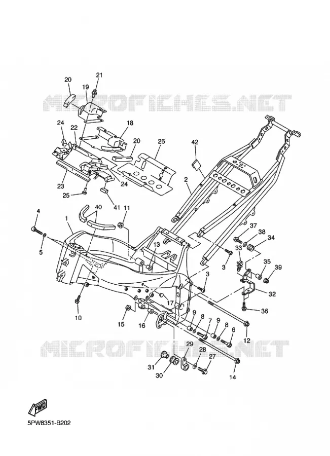 FRAME Yamaha MOTO 1000 2003 R1  YZF-R1 YZF-R1R R1