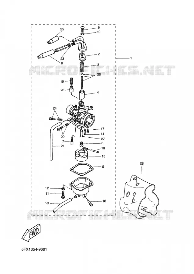CARBURETOR Yamaha SCOOTER 50 2003 ROCKET  CW50RSP POWER ROCKET