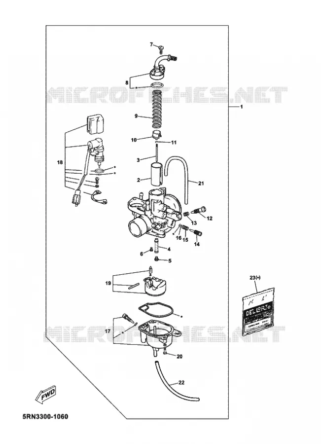 CARBURETOR Yamaha SCOOTER 50 2002 JOG  CS50 JOG R