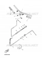 HANDLEBAR & CABLES for Yamaha FLIPPER 2002
