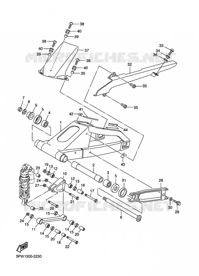 SWINGARM Yamaha MOTO 1000 2002 R1  YZF-R1 R1