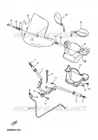 HANDLEBAR & CABLES for Yamaha SKYLINER 2002