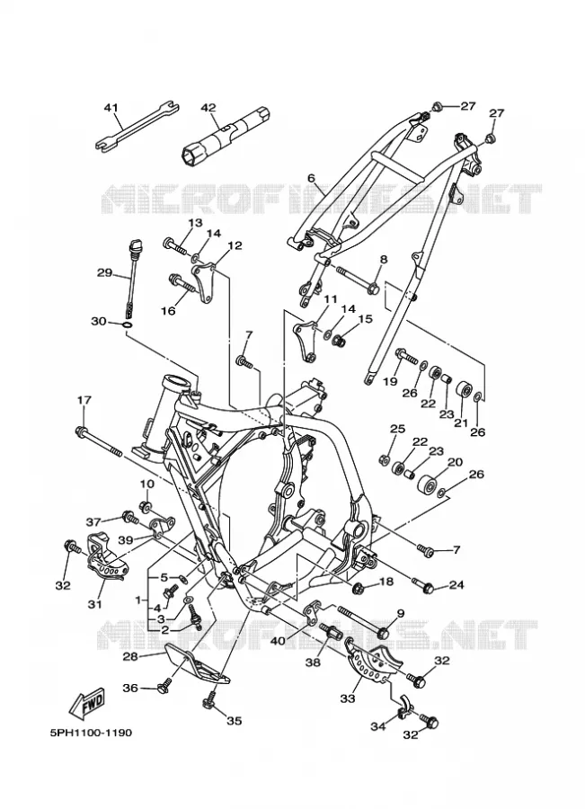 FRAME Yamaha MOTO 250 2001 WRF  WR250F