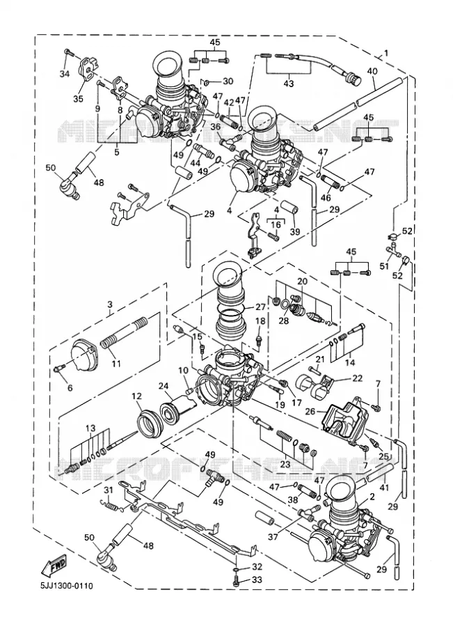 CARBURETOR Yamaha MOTO 1000 2001 R1  YZF-R1 R1