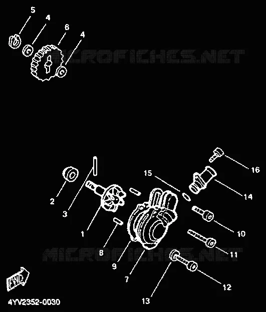 WATERPUMP / HOSES Yamaha MOTO 50 2000 TZR  TZR50R