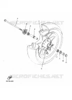 FRONT WHEEL for Yamaha SKYLINER 2000