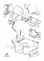 HANDLEBAR & CABLES for Yamaha SKYLINER 2000