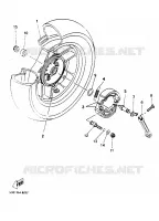 REAR WHEEL for Yamaha SKYLINER 2000