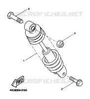 REAR SHOCK ABSORBER for Yamaha BW'S 1999