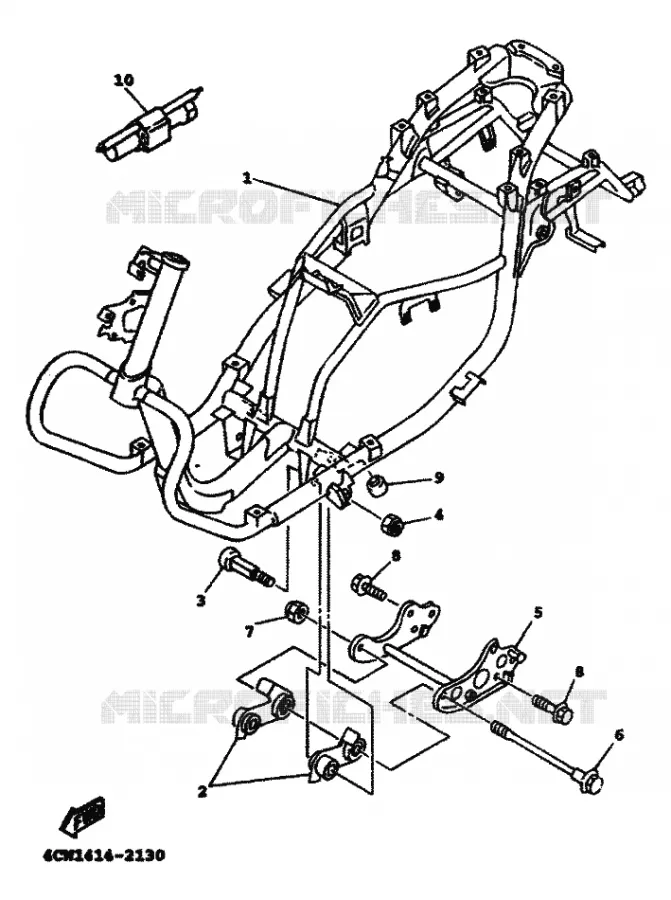 FRAME Yamaha SCOOTER 125 1999 FLAME R  XC125TR FLAME R