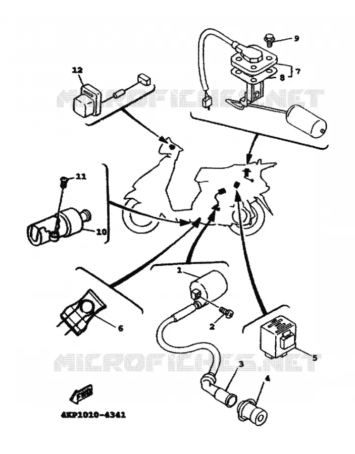 ELECTRICAL 2 Yamaha SCOOTER 125 1999 FLAME R  XC125TR FLAME R